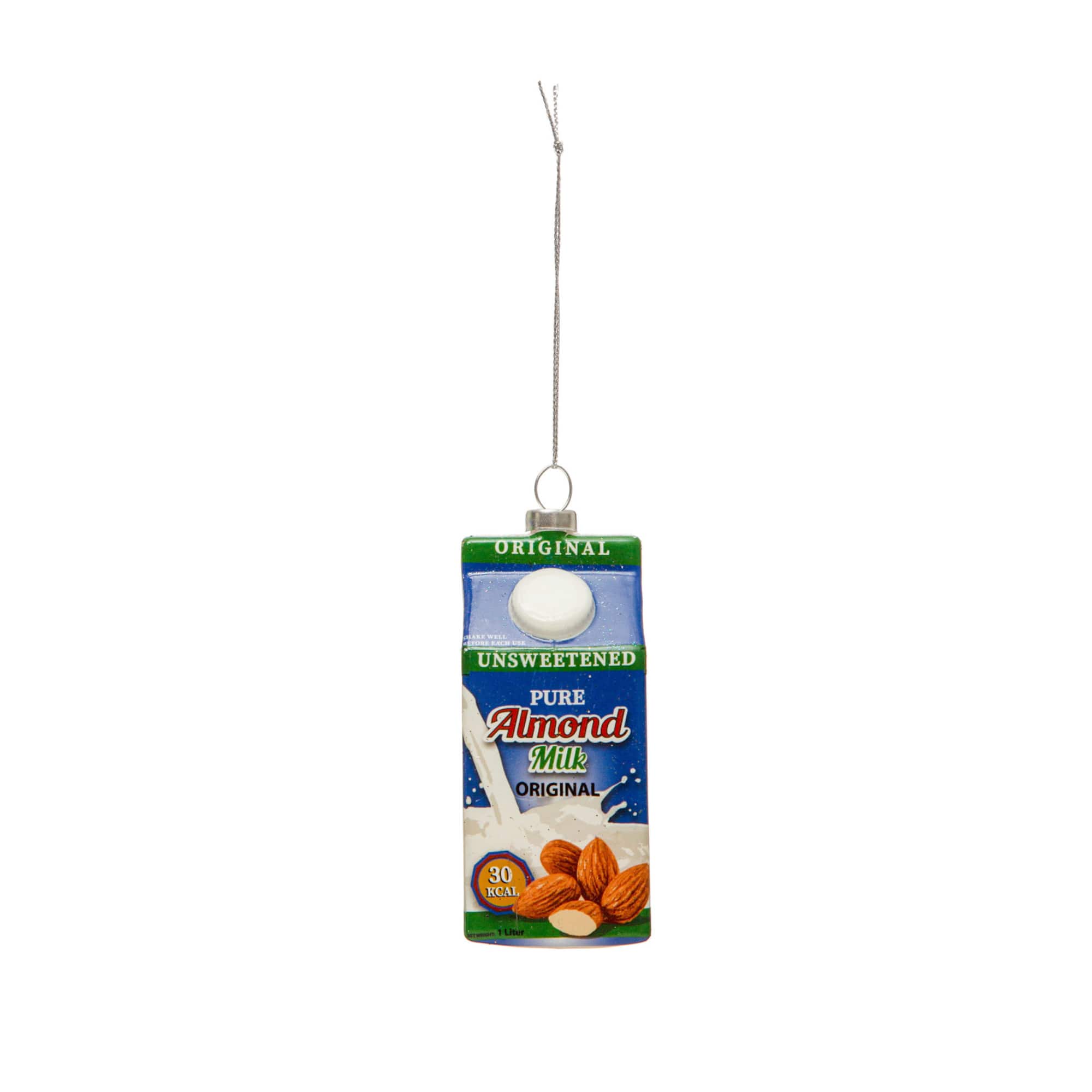 Hello Honey® Glass Glitter Almond Milk Ornament